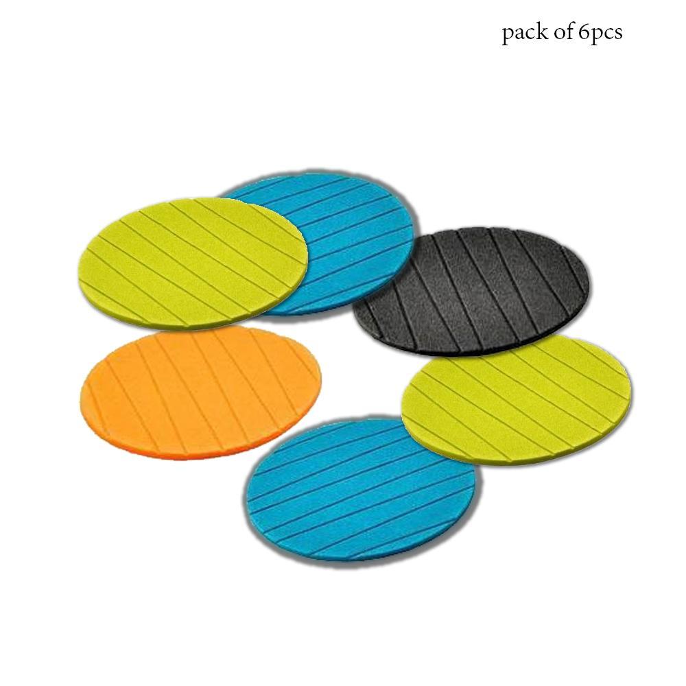 Round silicone cup mat coaster set Round silicone cup mat coaster set
